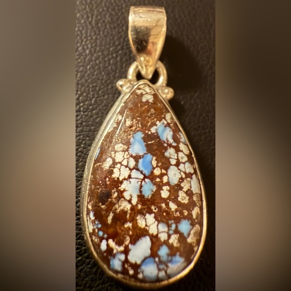 Jewelry - TR—32 Sterling Silver “Golden Hills” Turquoise Teardrop Pendant